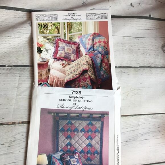 Vintage 1990 Simplicity School of Quilting Pattern 7139 by Shirley Botsford - Picture 4 of 10
